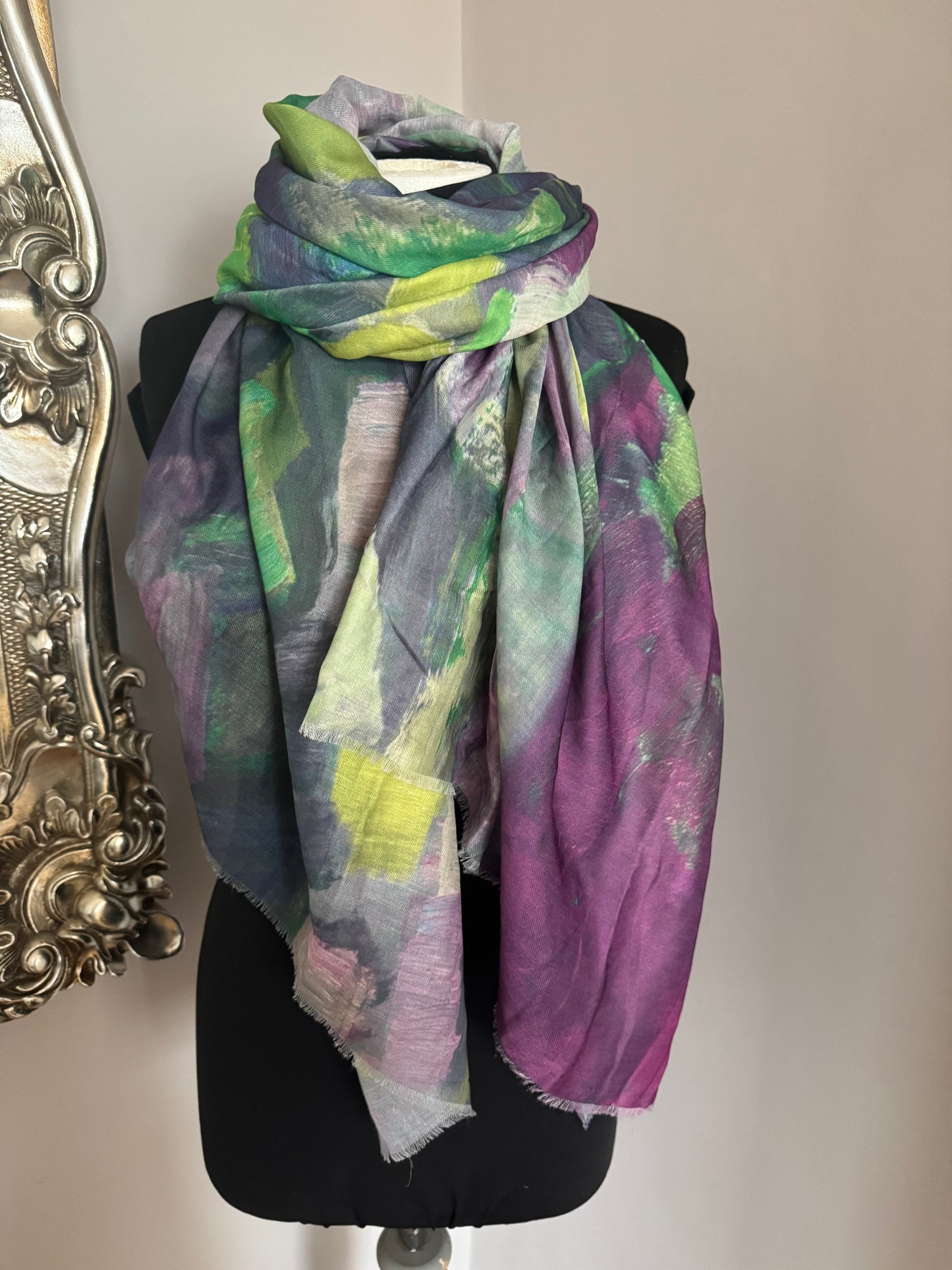 Abstract Brushed Scarf