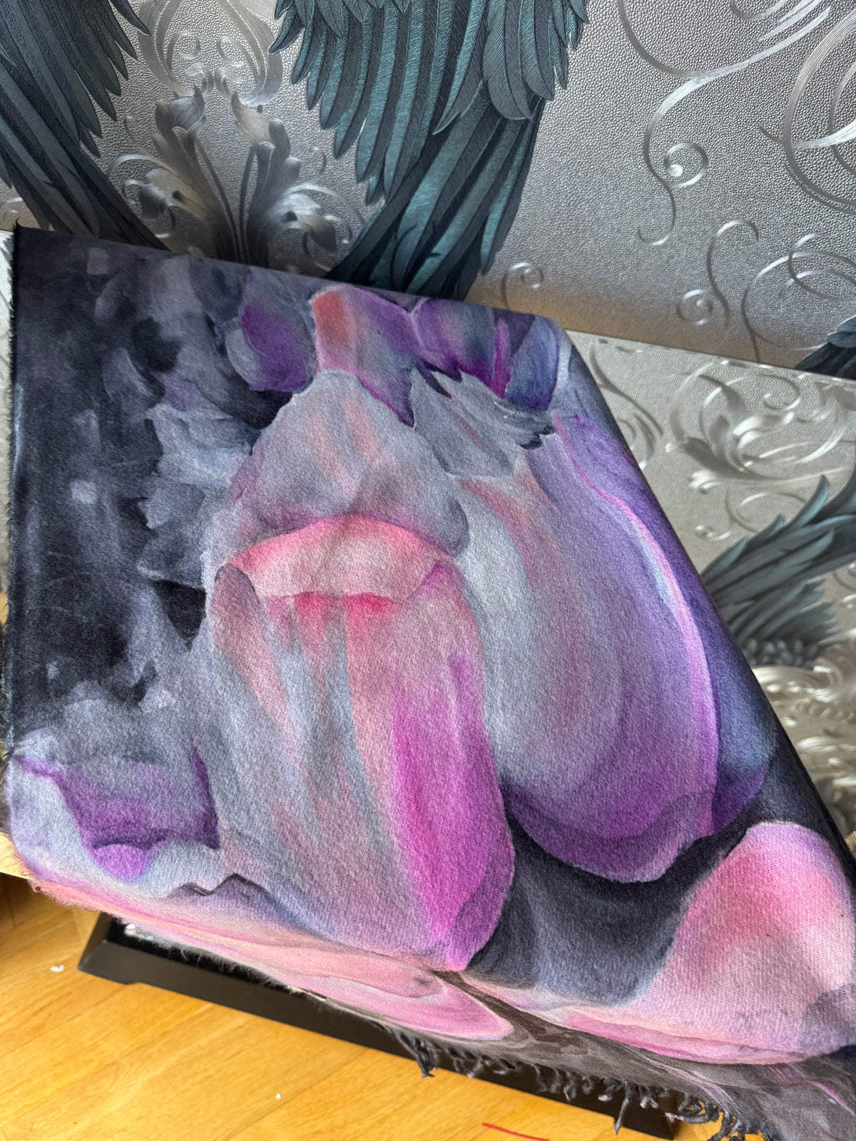 Watercoloured Floral Scarf