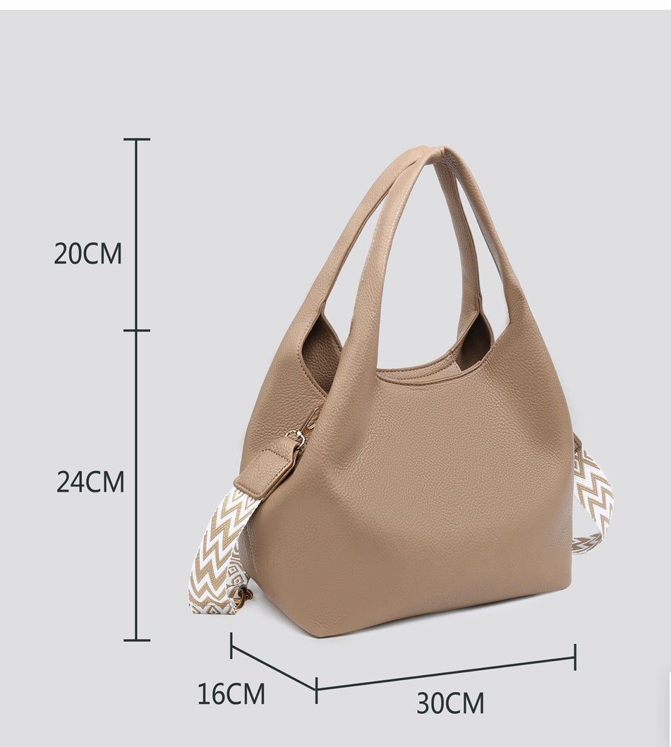 Handbag with Detailed Strap