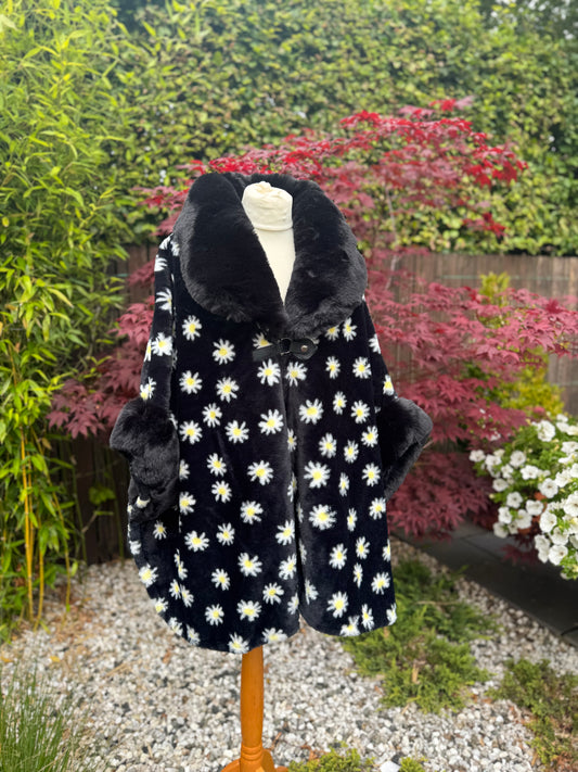 Daisy Fleece Lined Cape