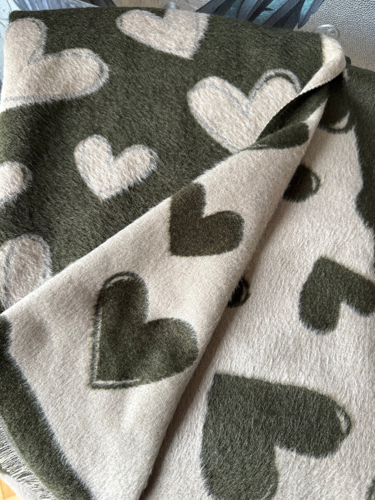 Reversible Love Heart Scarf