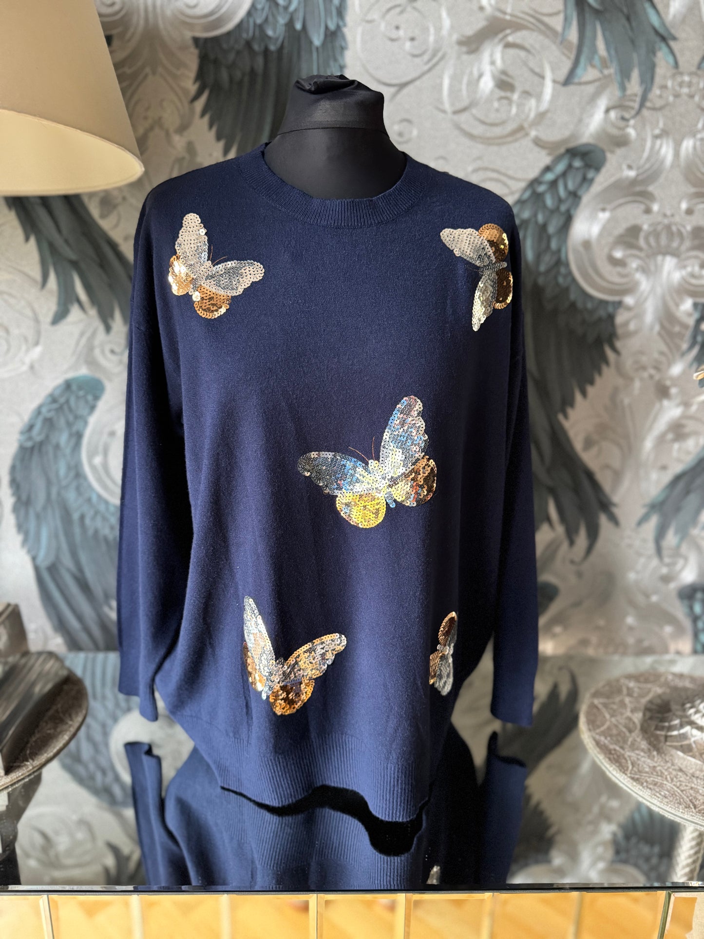 Sequin Butterfly Jumper