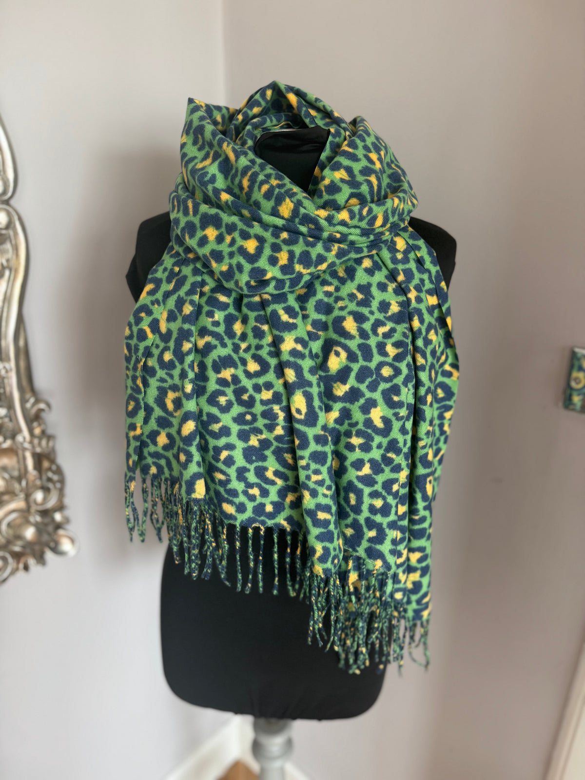 Bold Leopard Print Scarf