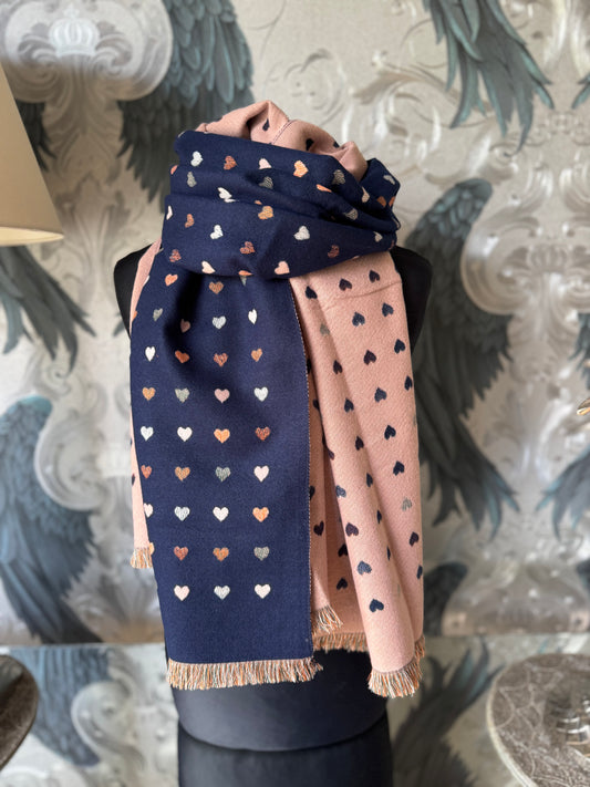 Scattered Heart Scarf