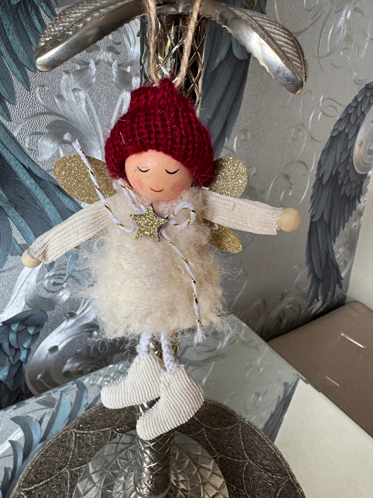 Hanging Knitted Hat Fairy