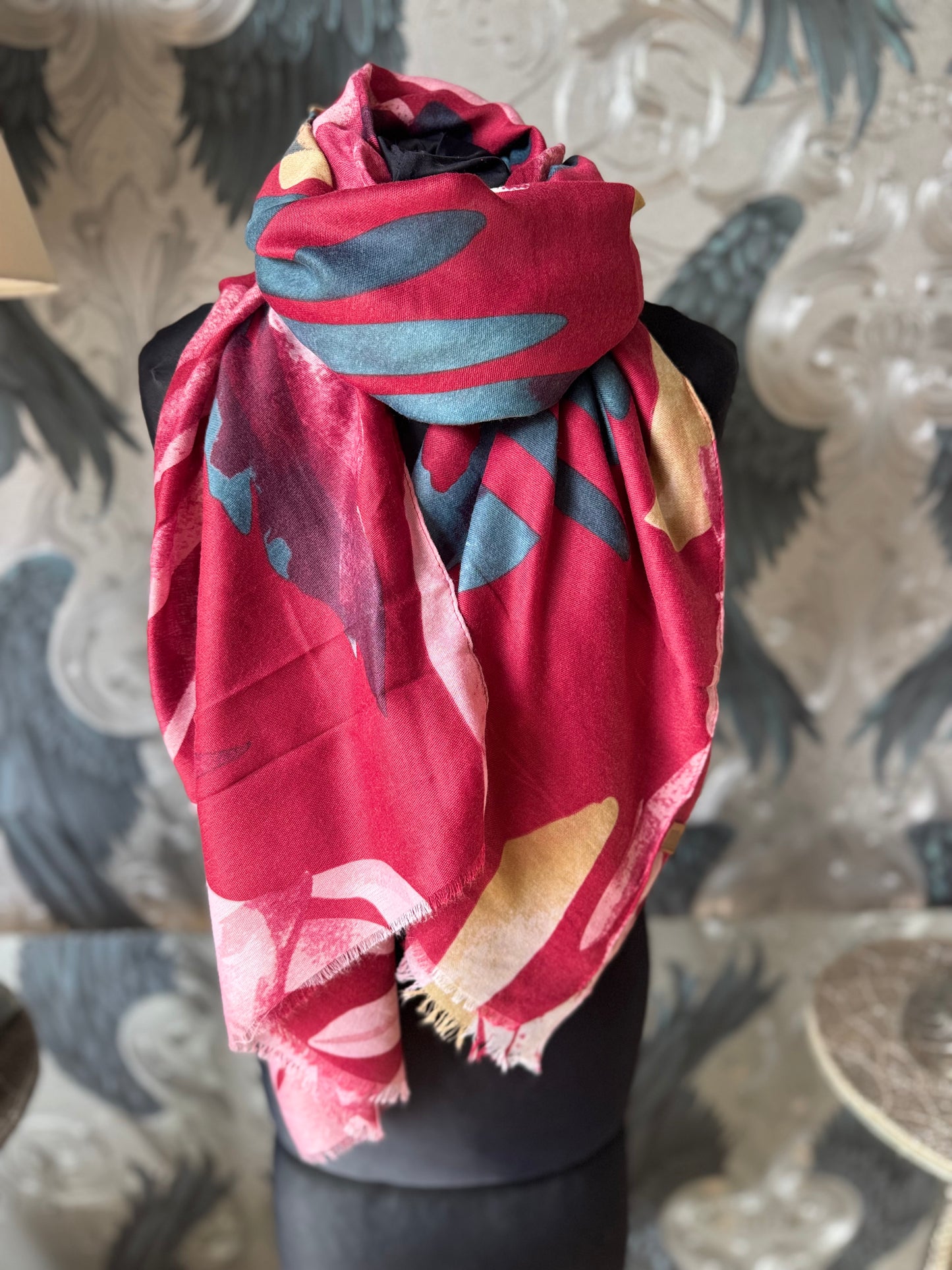 Palm Leaf Printed Scarf