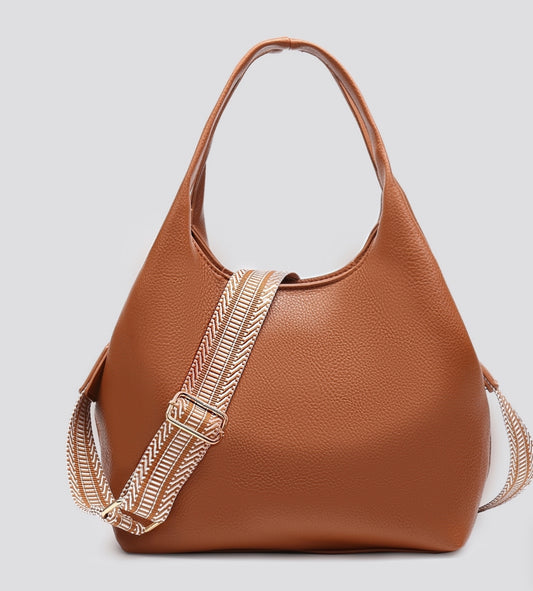Handbag with Detailed Strap