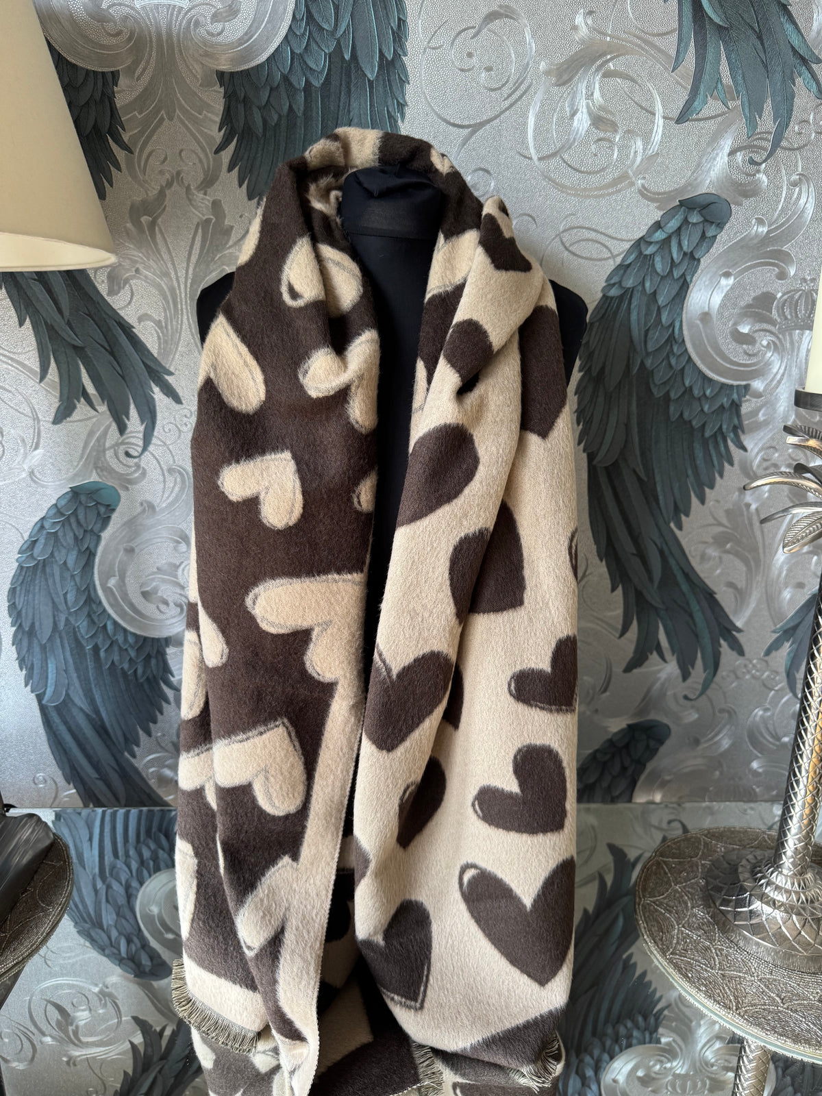 Reversible Love Heart Scarf