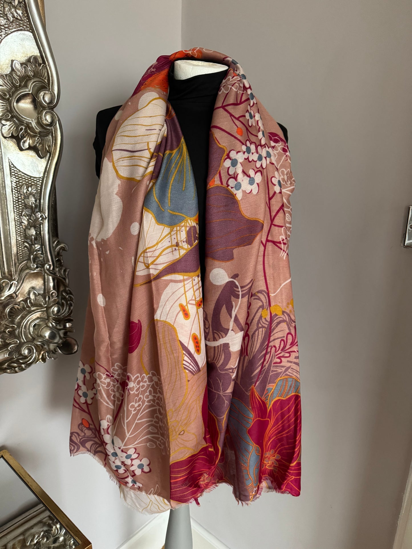 Scattered Blossom Scarf