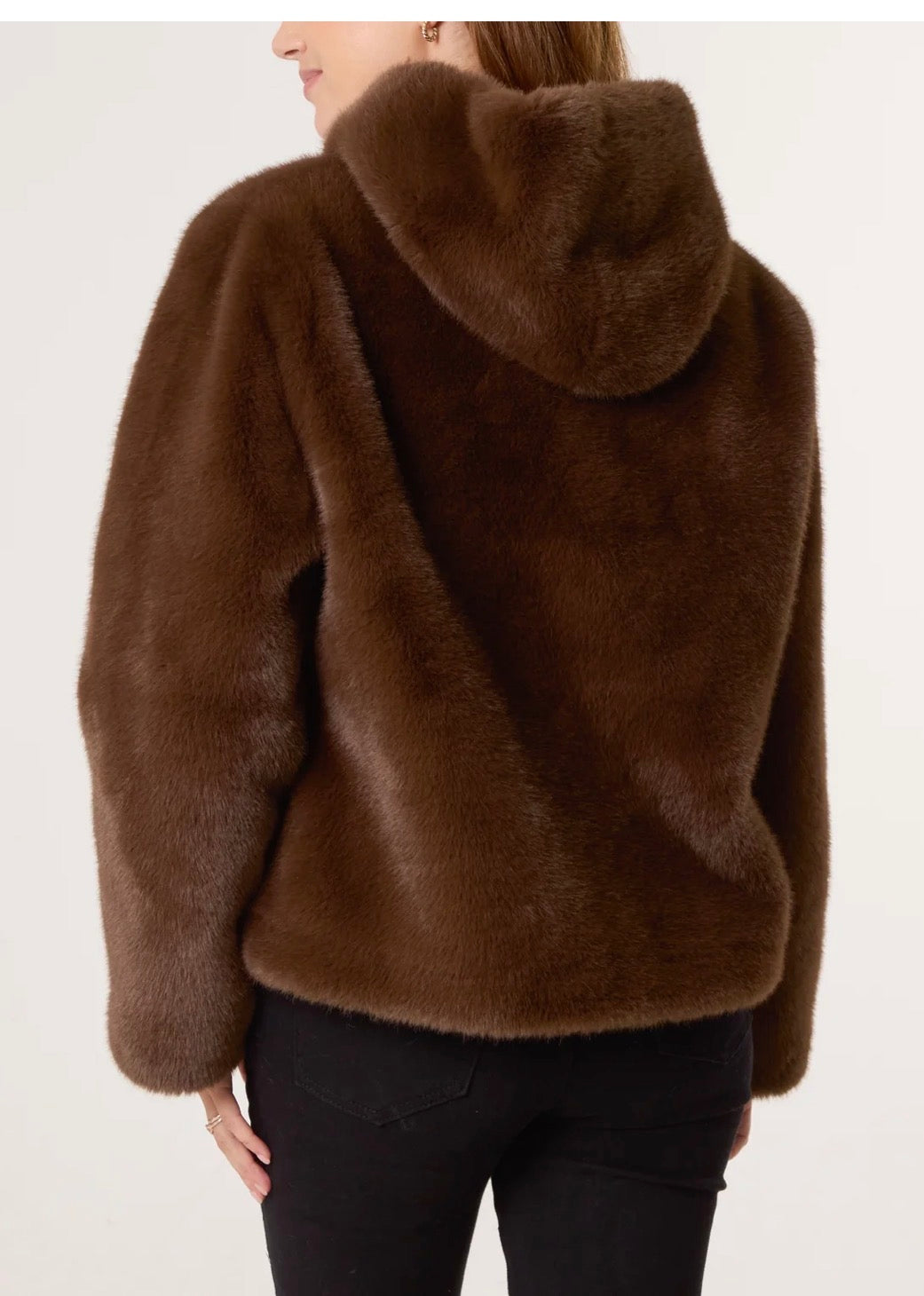 Faux Fur Hooded Jacket
