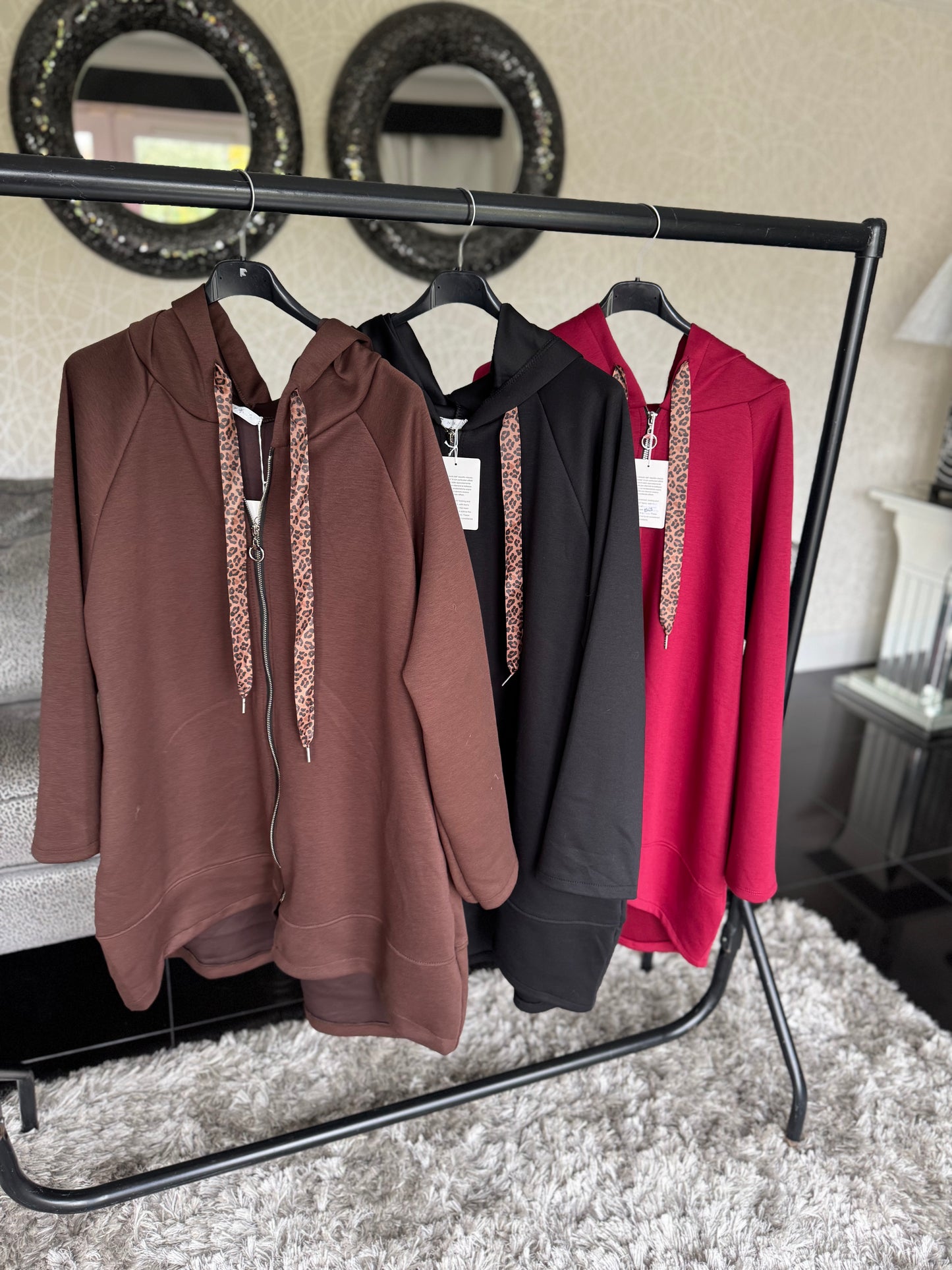 Zipped Hoodie Longer Length