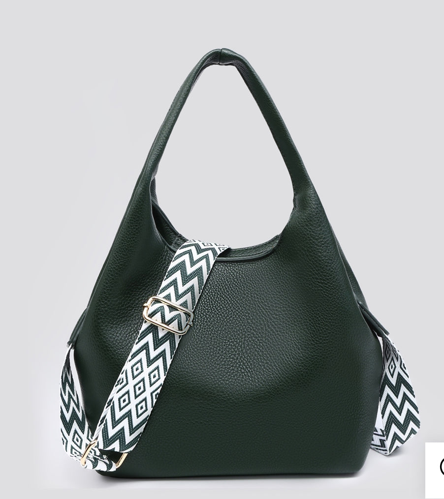 Handbag with Detailed Strap