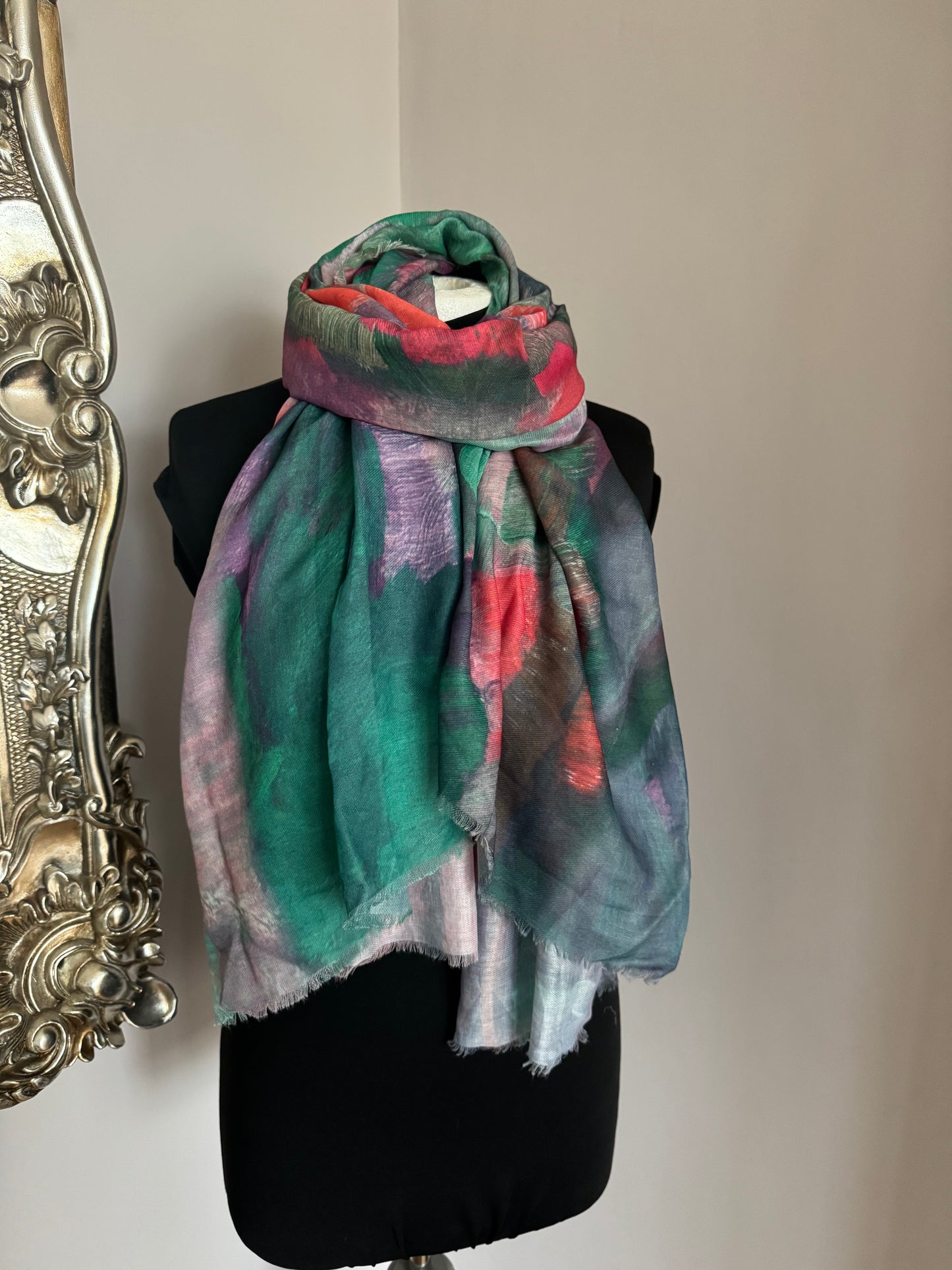 Abstract Brushed Scarf