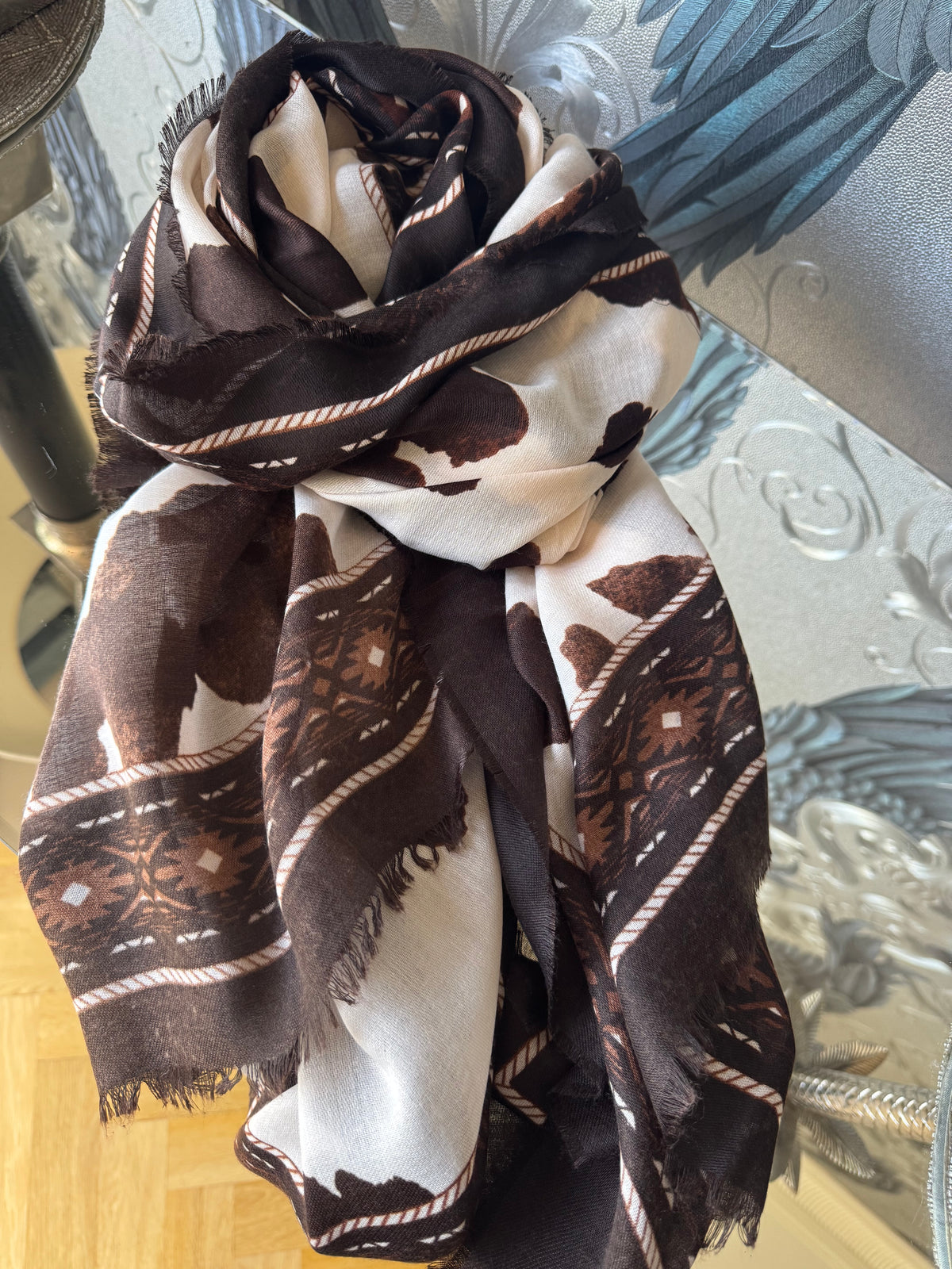 Cow Print Scarf