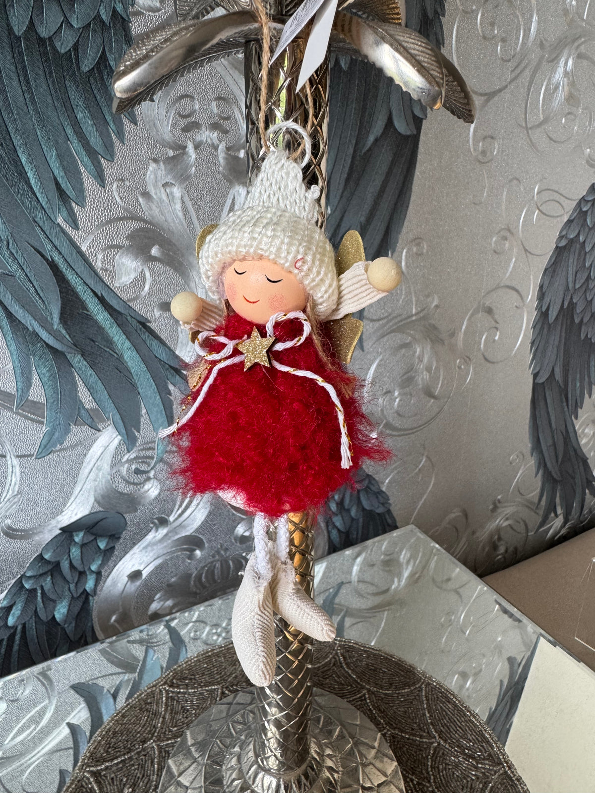 Hanging Knitted Hat Fairy