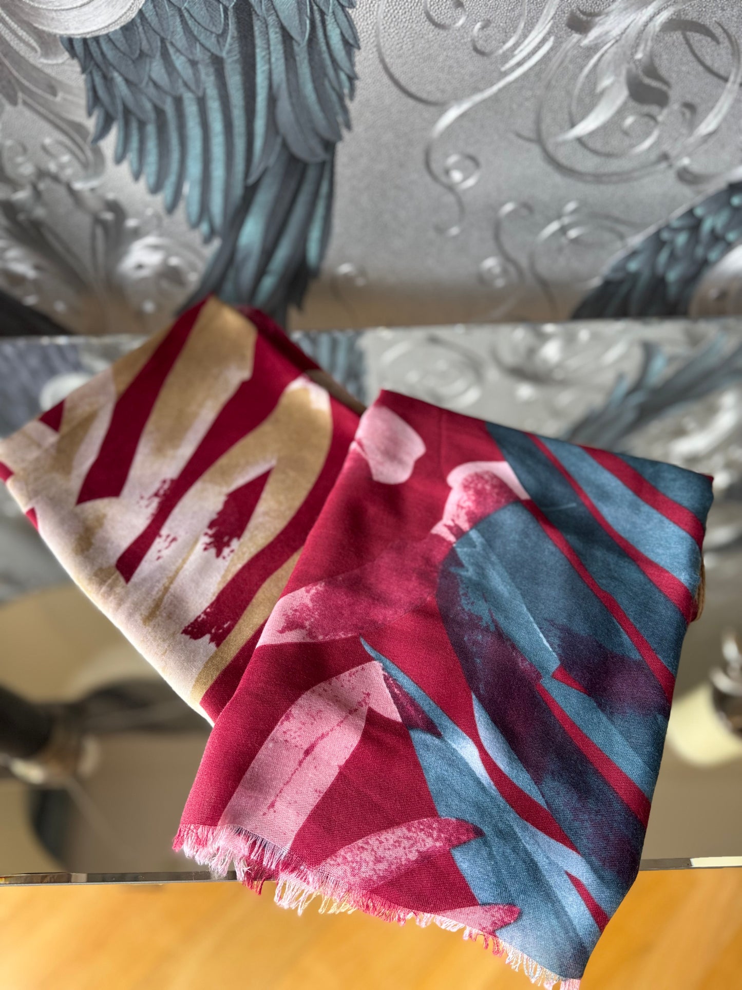 Palm Leaf Printed Scarf