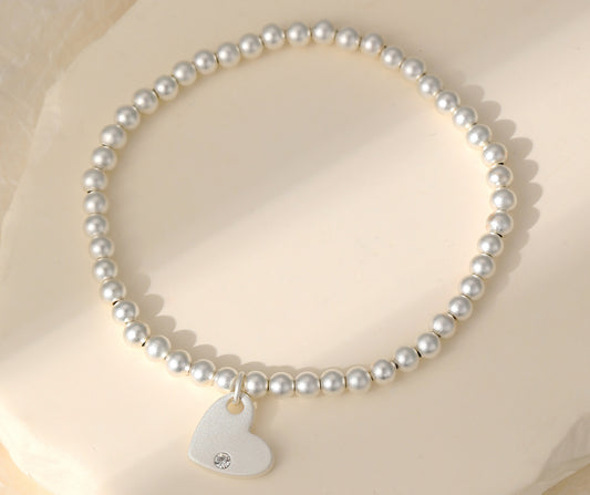 Heart with Diamonte Bracelet