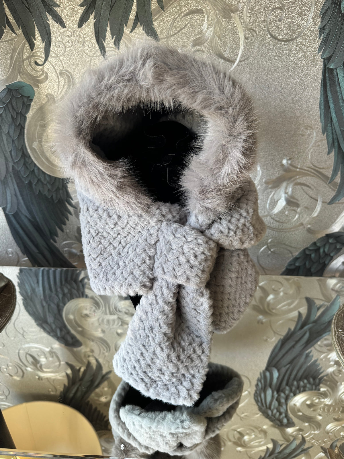 Faux Fur Hooded Collar