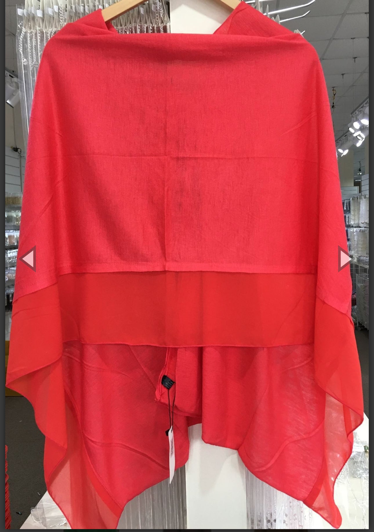 Lightweight Chiffon Edge Poncho