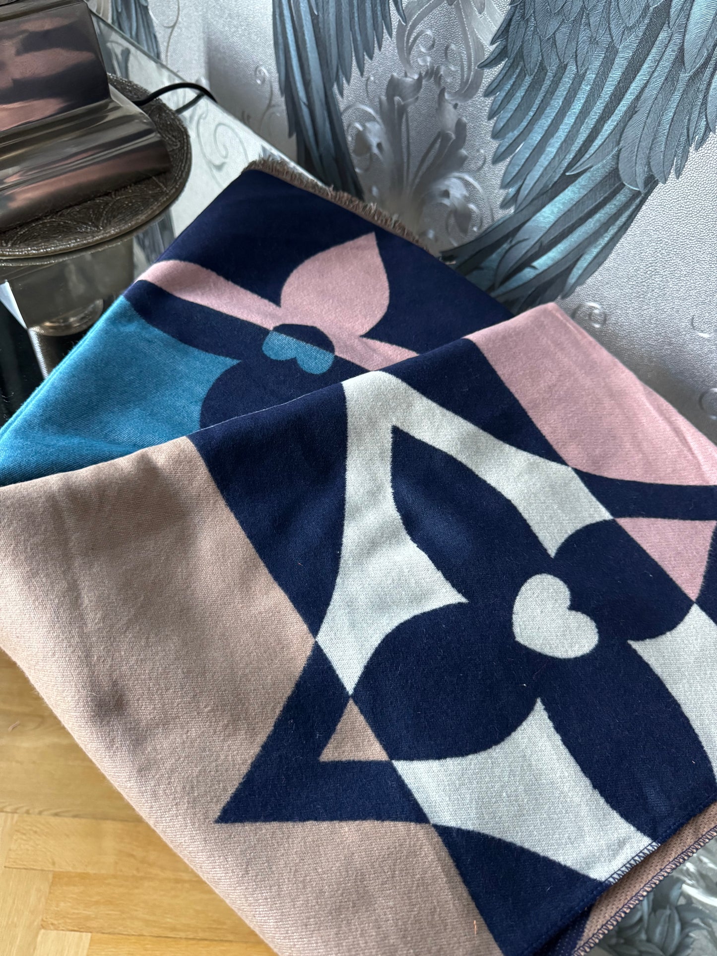 Flower and Heart Scarf