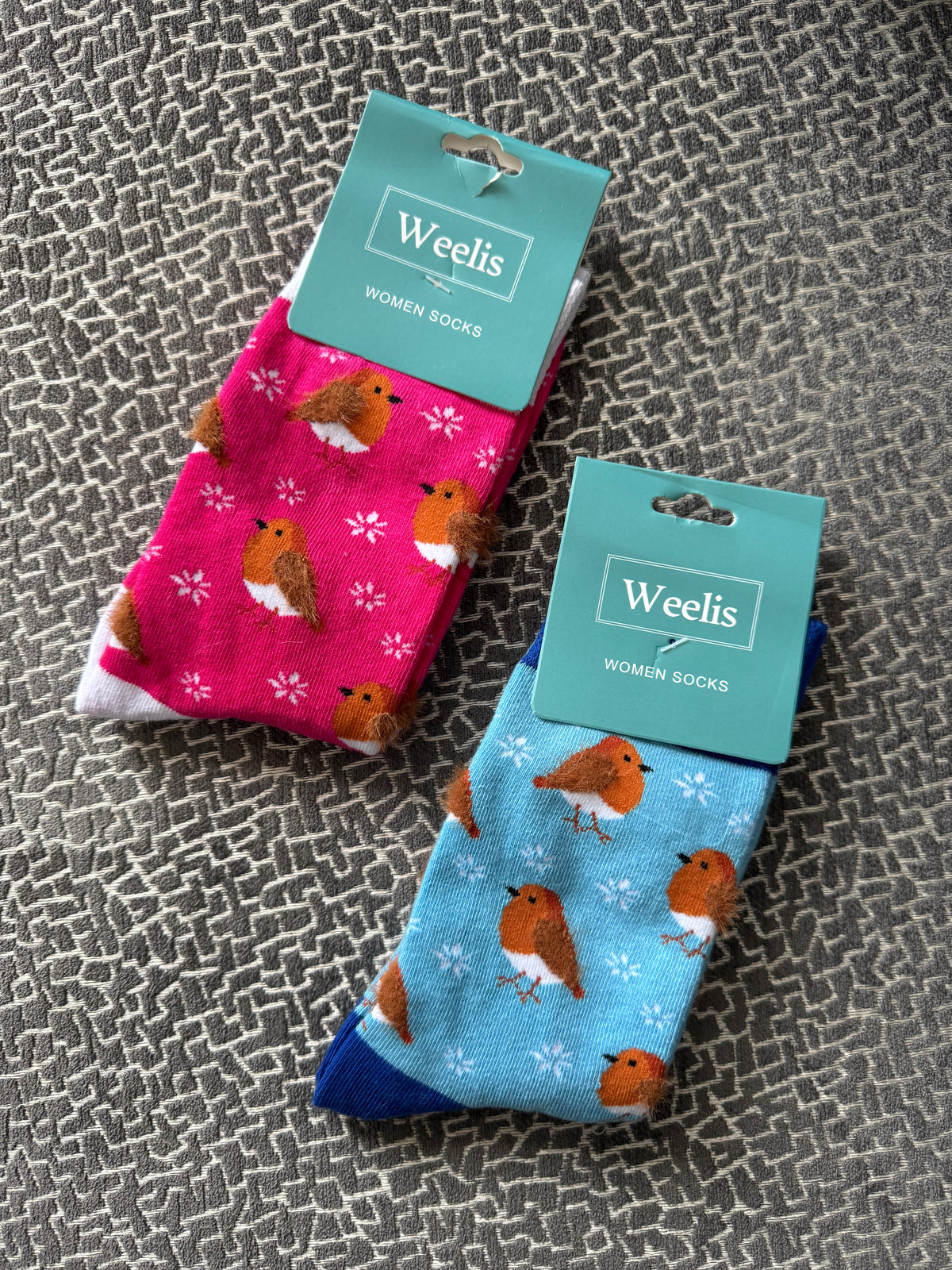 Robin Themed Socks