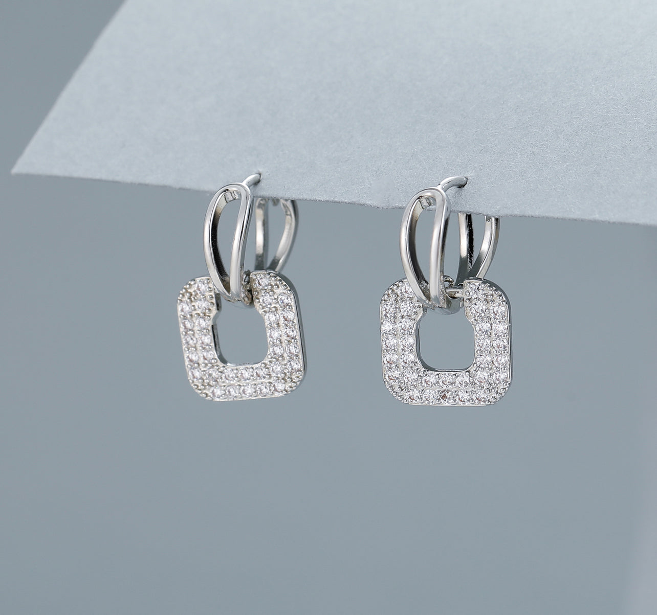 Square Drop Earrings