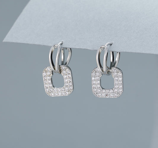 Square Drop Earrings