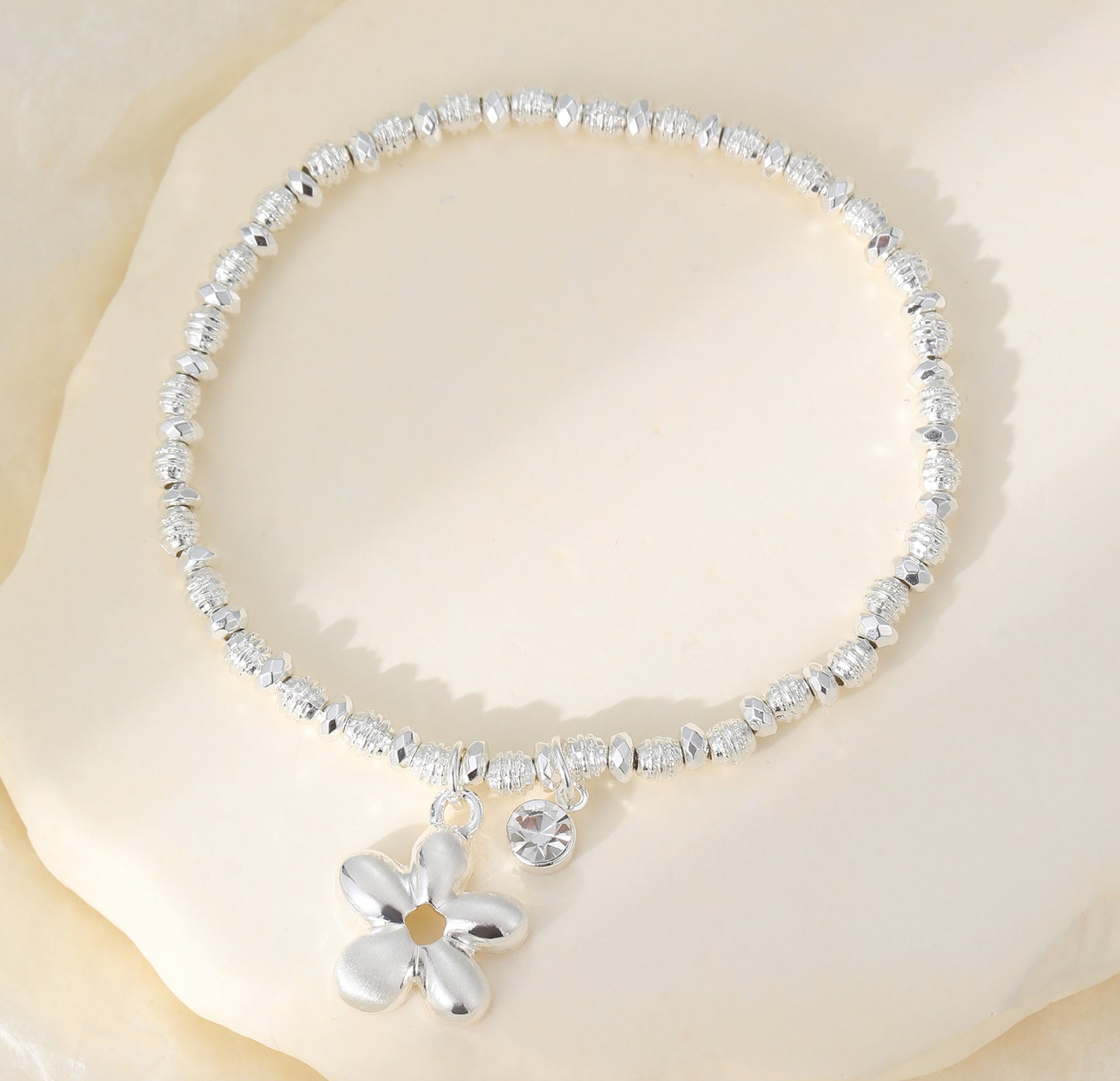SS26 Flower with Charm Bracelet