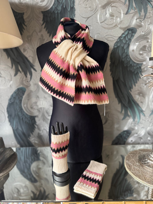 Zelly Pull Thru Scarf and Glove Set