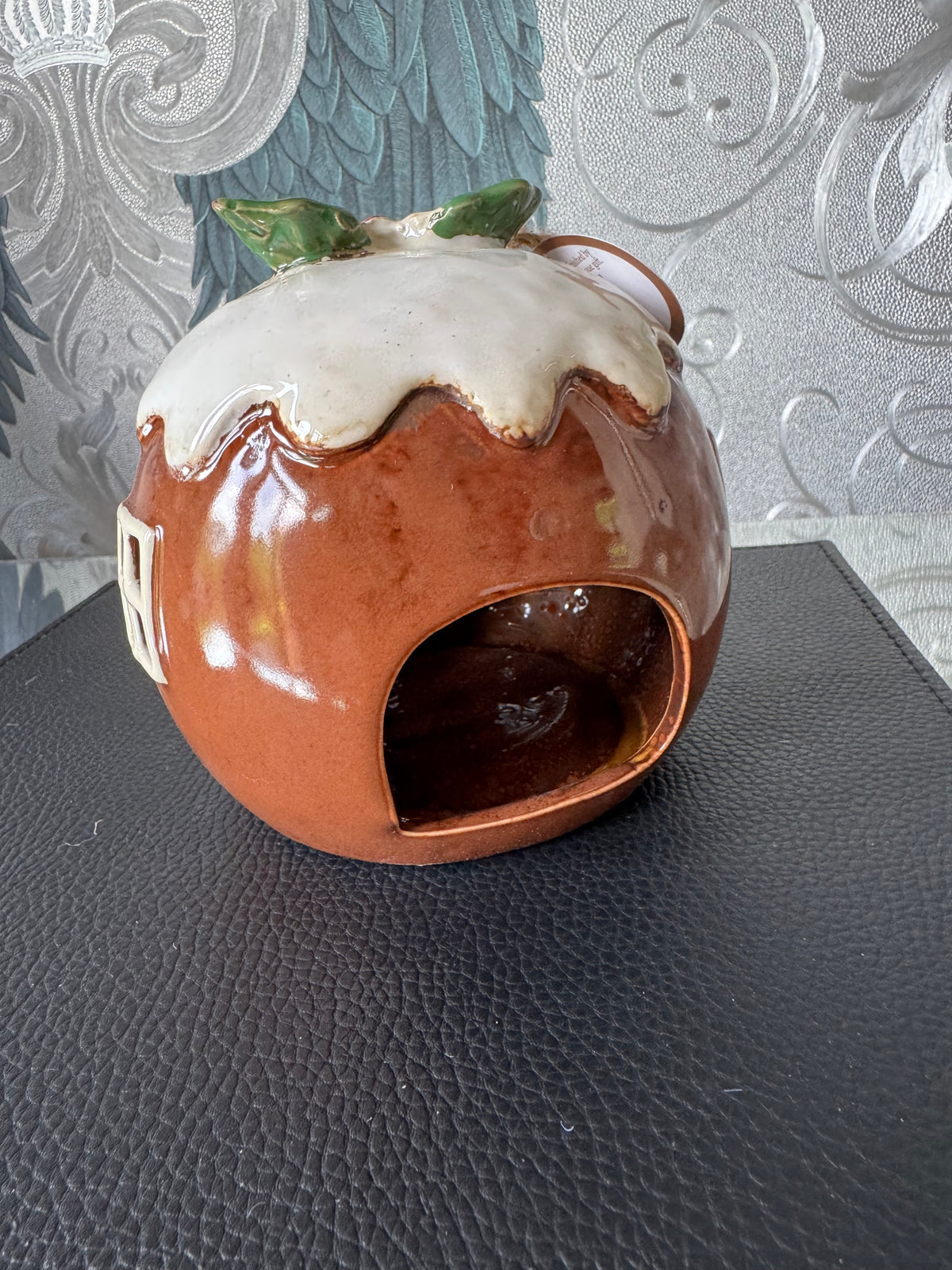 Plum Pudding Tea Light Holder