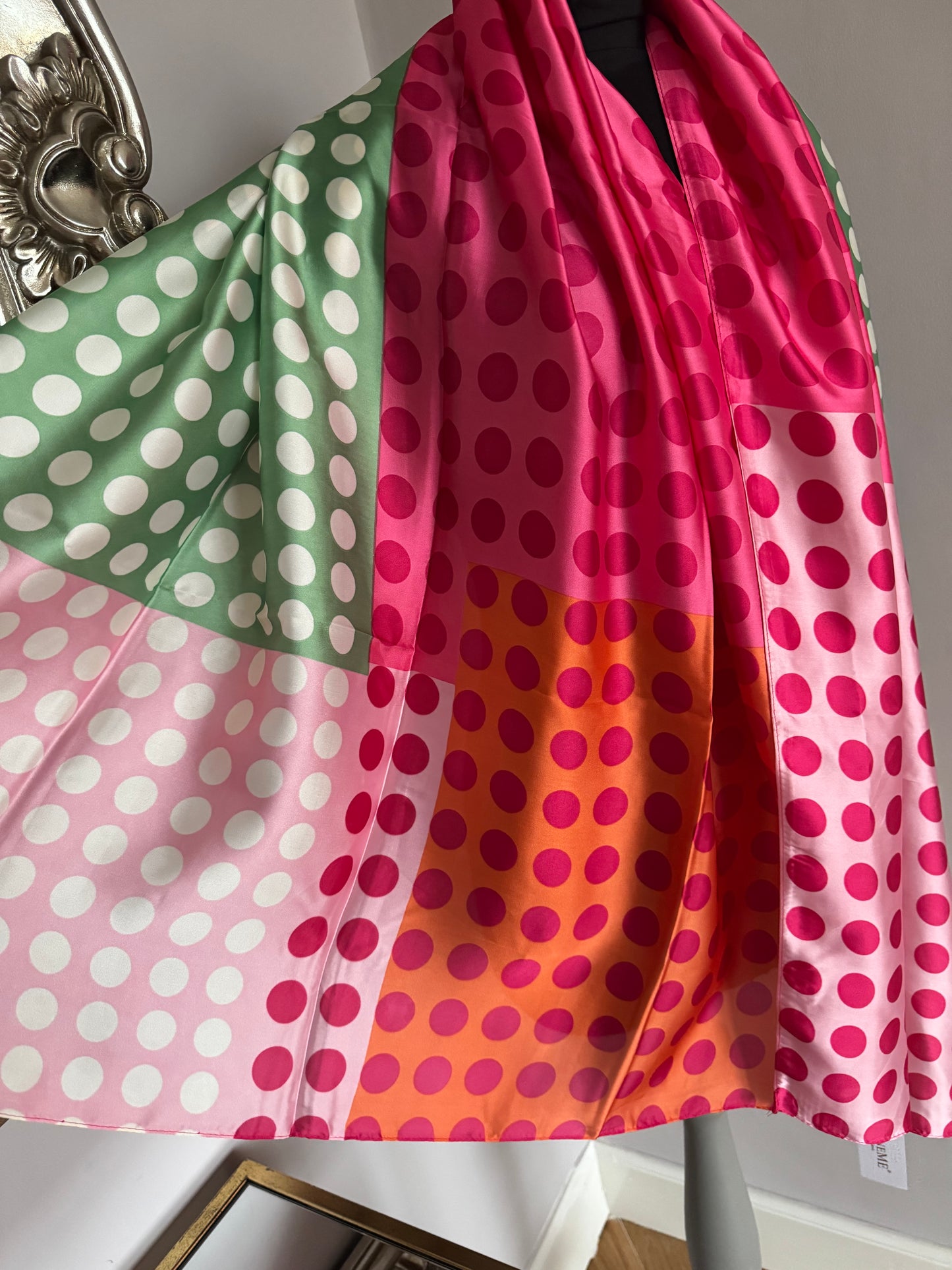 Silky Polka Dot Scarf