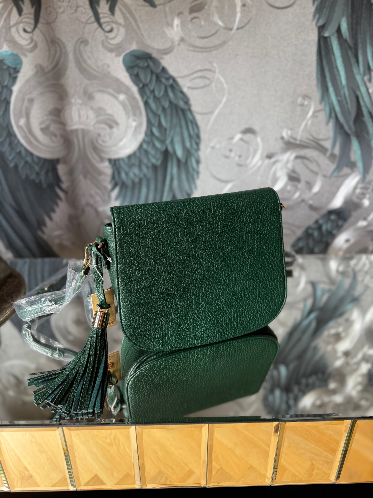 Green Saddle Bag