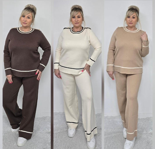 Knitted Soft Lounge Suit / Two Piece