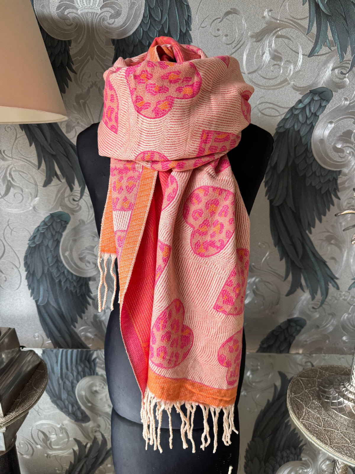 Leopard Heart Scarf