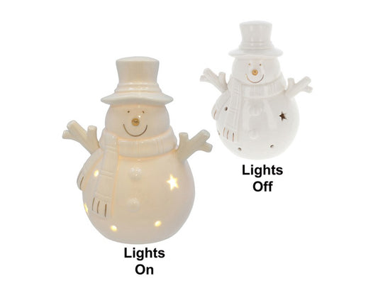 Ceramic LED Snowman