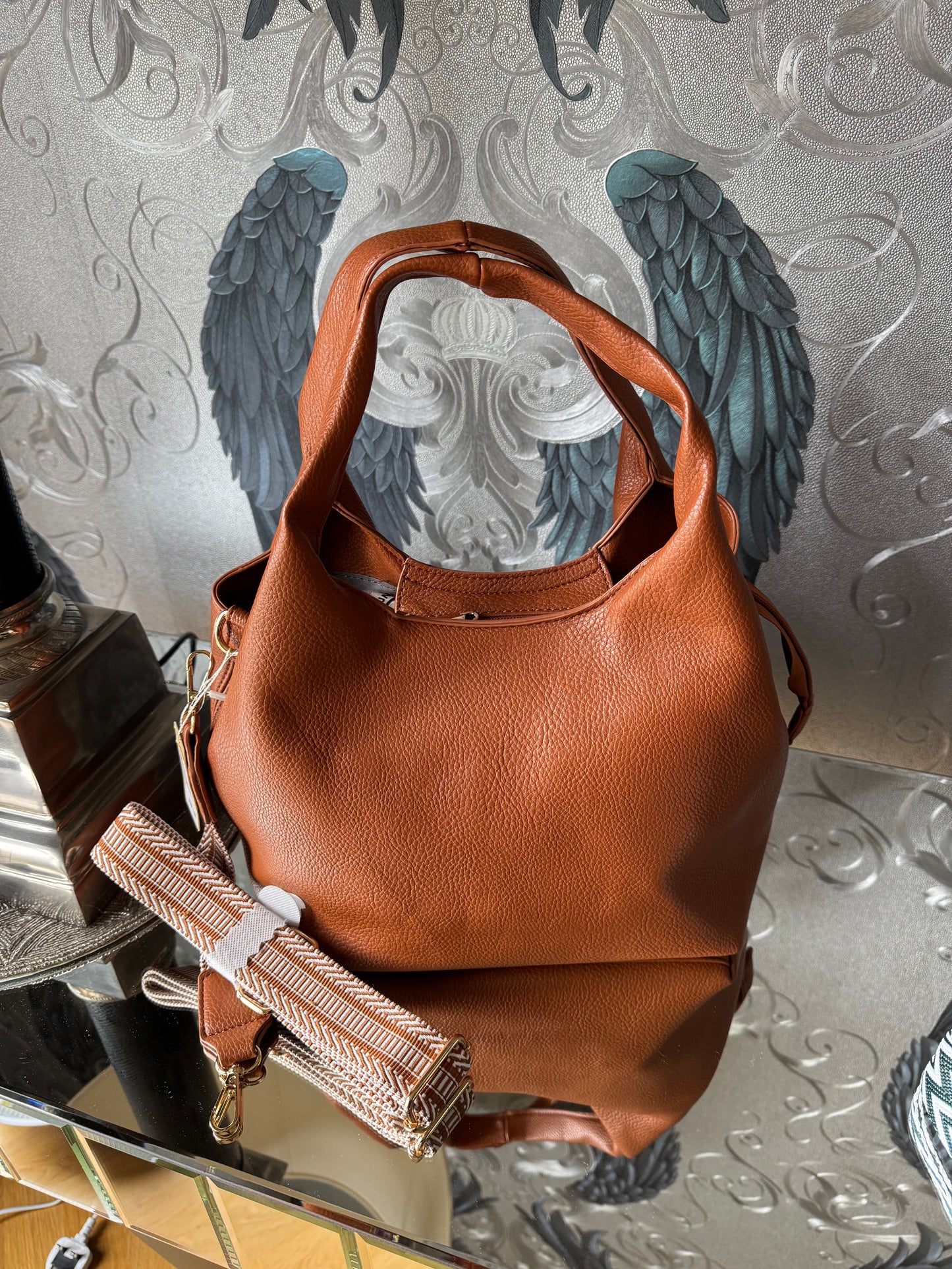Fiona Handbag with Fabric Strap