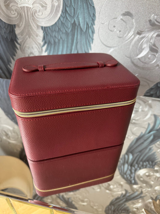 Large Burgundy Jewellery Box