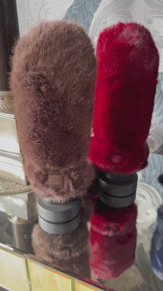 Faux Fur Mittens